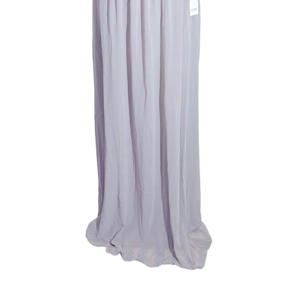Show Me Your Mumu June Ruffle Maxi Dress M Dove Gray NWT Bridesmaid - Picture 7 of 13
